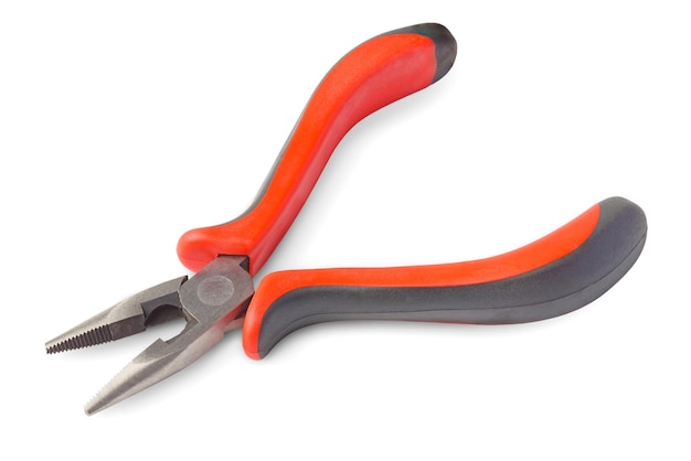 Pliers with red handles