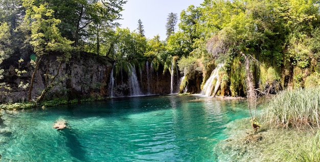 Plitvice lakes park in Croatia