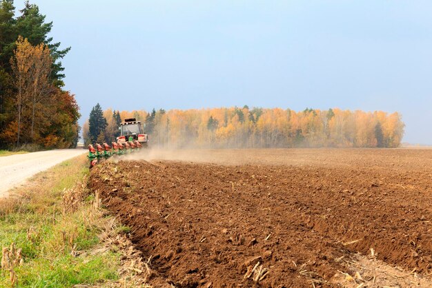 Plowed field plowed