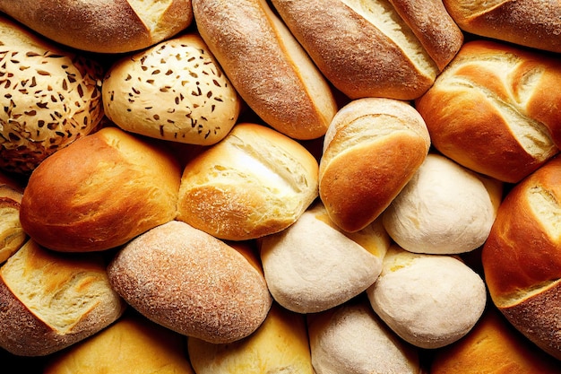 Pluizige zachte zoete broodjes voor ontbijtgebakken brood