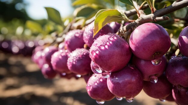 plum fruit HD wallpaper photographic image