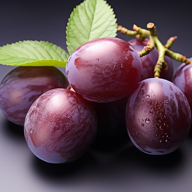 Plum Isolated on Transparent Background