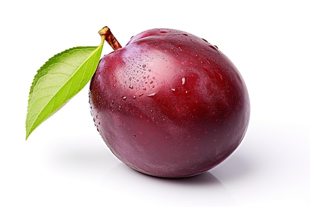 plum isolated on white background