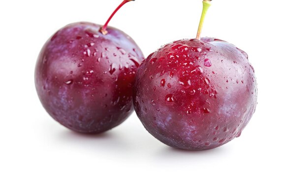 plum on isolated white background