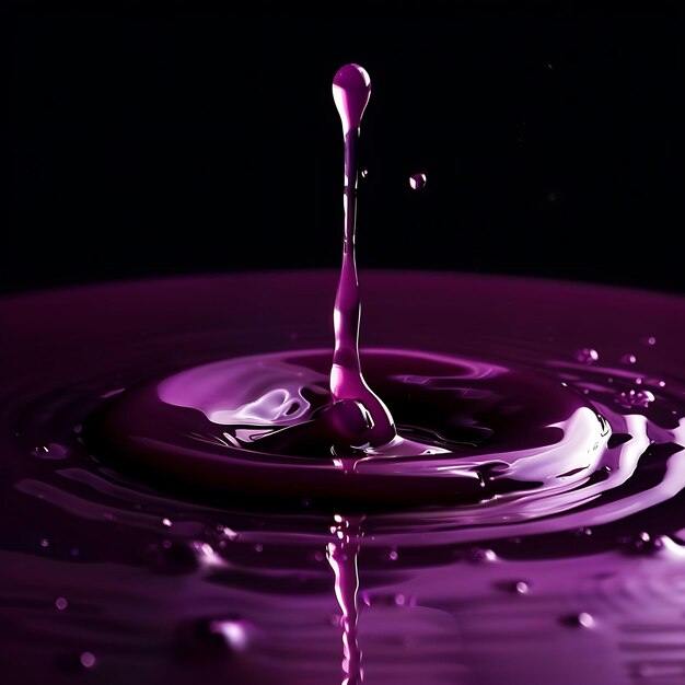 Plum Juice Dribble With Deep Purple Fluid a Syrupy Consisten Texture Effect for Decor Banner Post