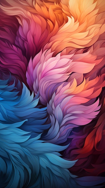 plumage background colorful design