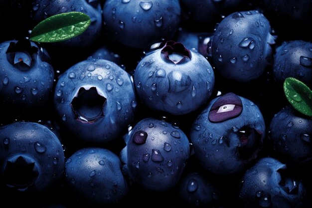 Plump Blueberry Bonanza Burst of Goodness Beste Blueberry beeldfotografie