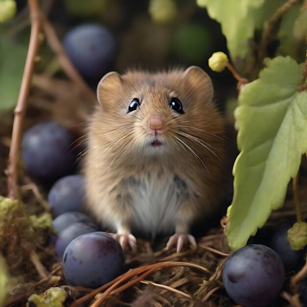 plump grapes from far away AI