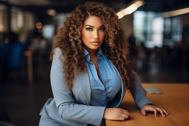 Photo plus size corporate women