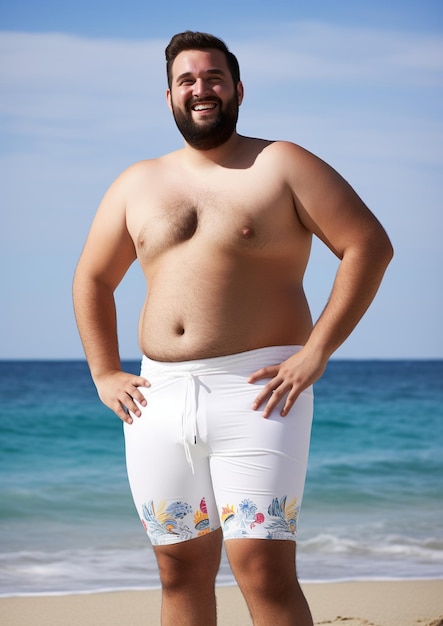 Photo plus size male model