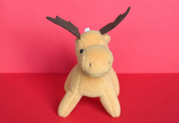 Photo plush deer toy