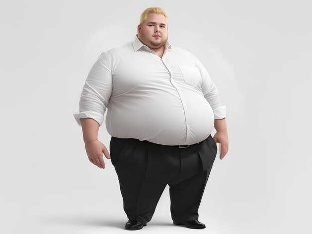 Foto plussize business manager een zelfverzekerde ceo in ai genereerde attire