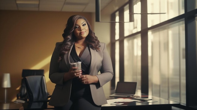 Plussize Manager CEO Business Manager Black Woman