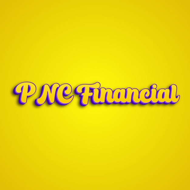 Pncfinancial typography 3d design yellow pink white background photo jpg