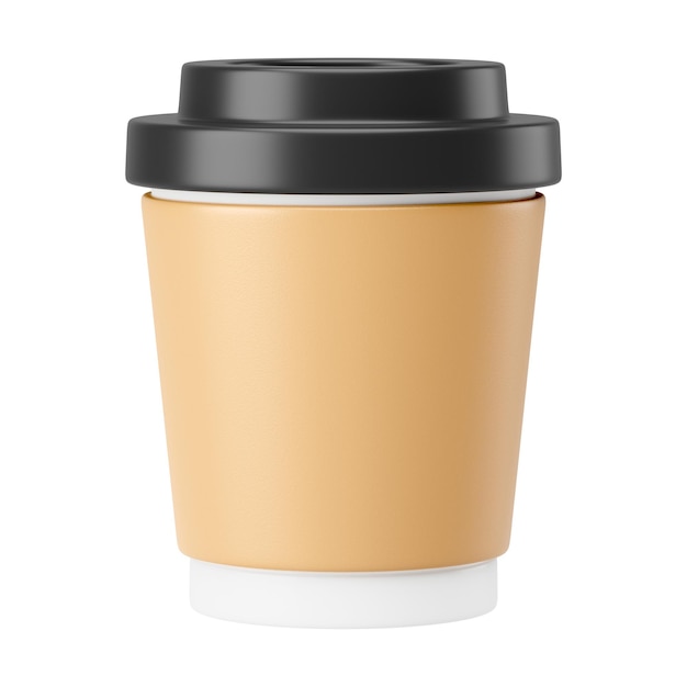 PNG 3D paper coffee cup element illustration transparent background