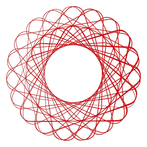 png abstract circular geometric element transparent background