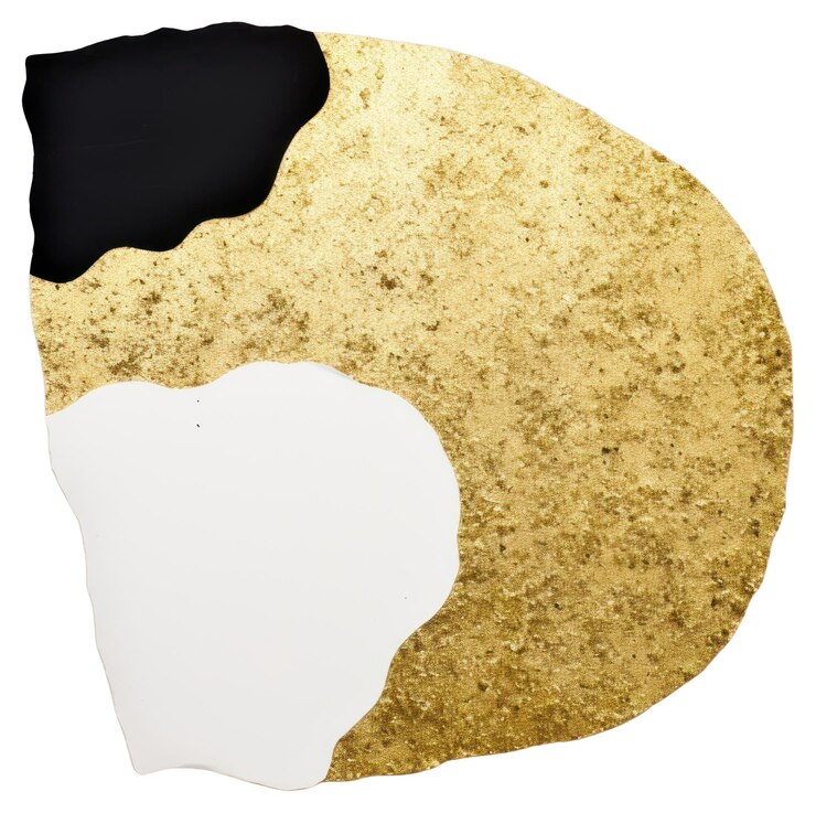 Photo png angle ripped paper gold white background outdoors