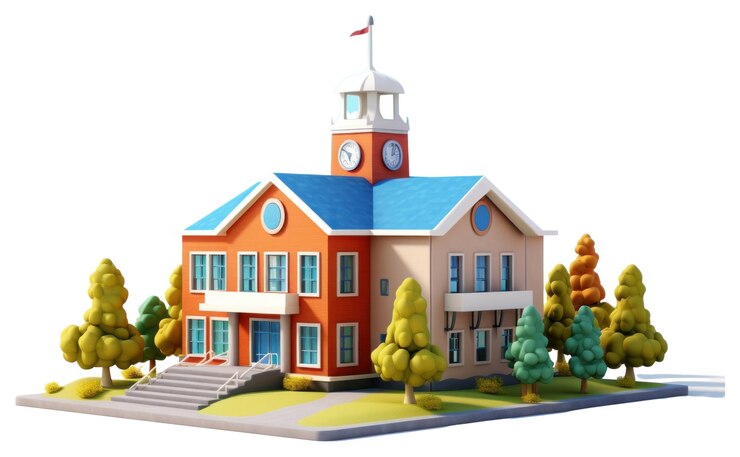 Photo png architecture building cartoon house