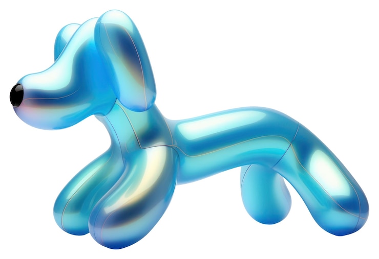 Foto png ballon hond figuur speelgoed witte achtergrond