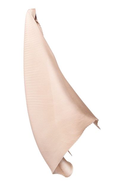 Png beige gevouwen sjaal mockup