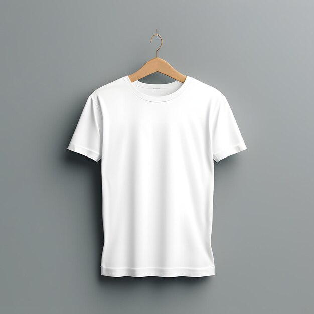 PNG Blank Tshirt Mockup on a Gray Background