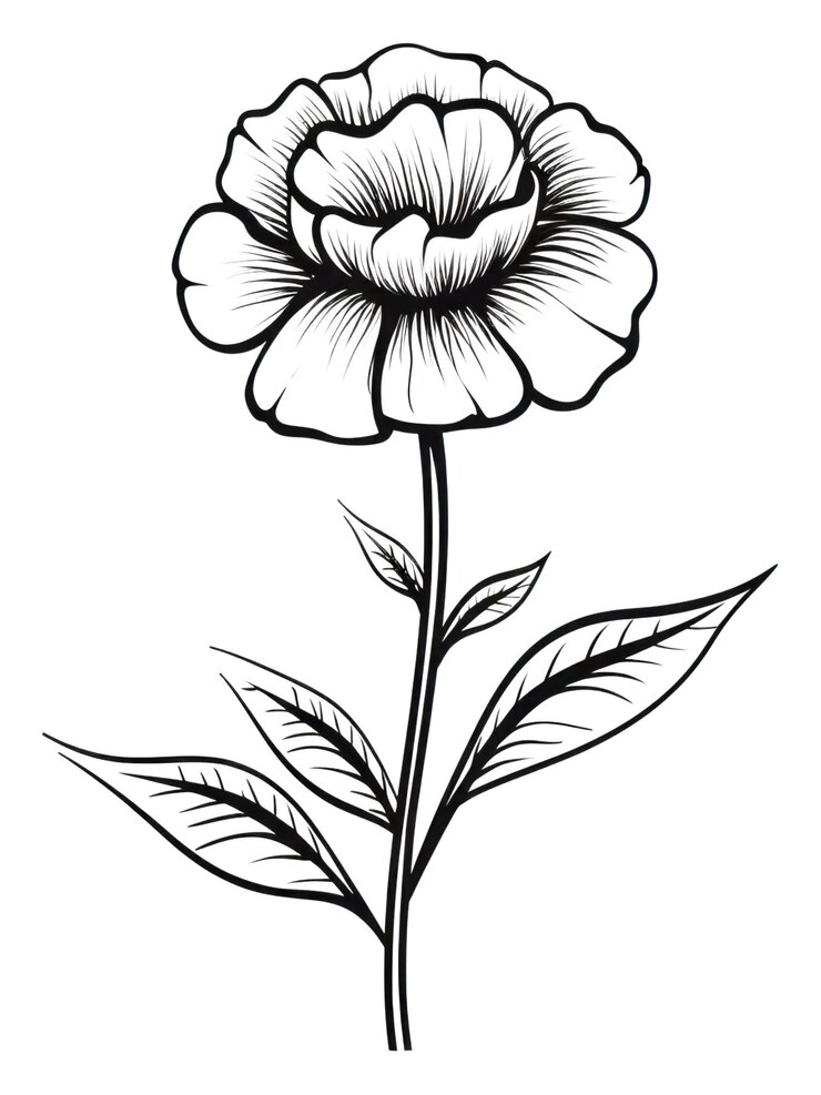 Foto png bloem schets tekening plant
