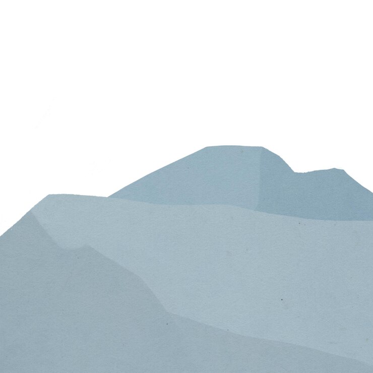 Photo png 파란색 산 투명한 배경