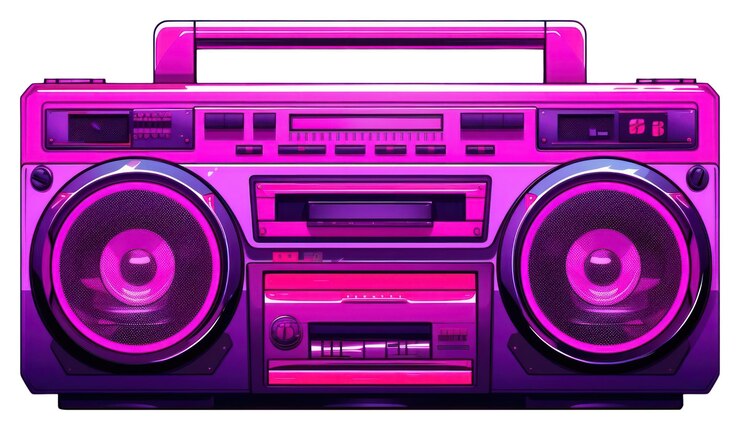 Photo png boombox electronics stereo white background