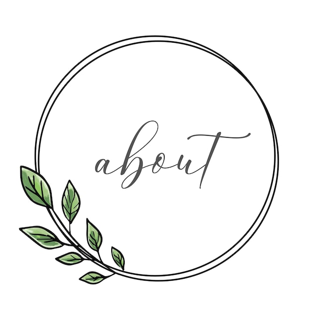 PNG botanical about Instagram story highlight cover transparent background