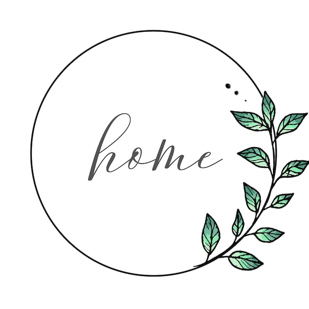 PNG botanical home Instagram story highlight cover transparent background