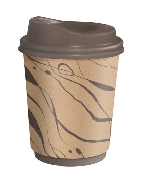 PNG brown coffee cup transparent background