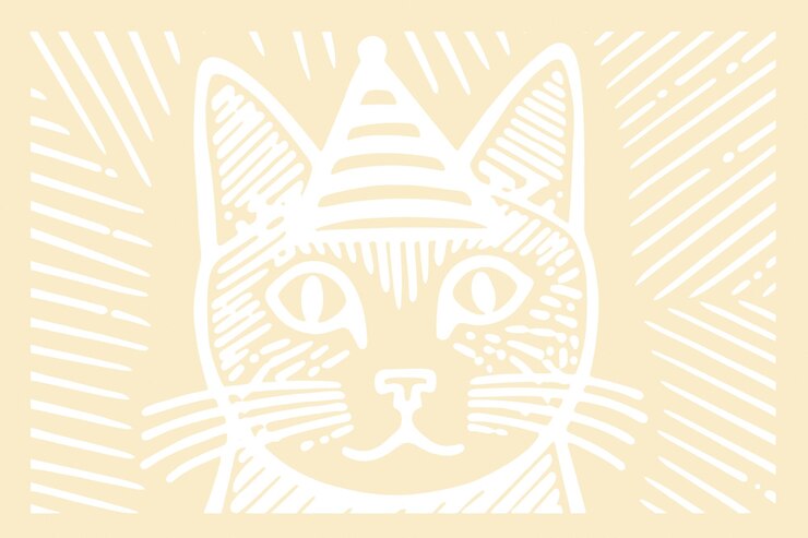 Photo png cat wearing party hat mammal animal pet