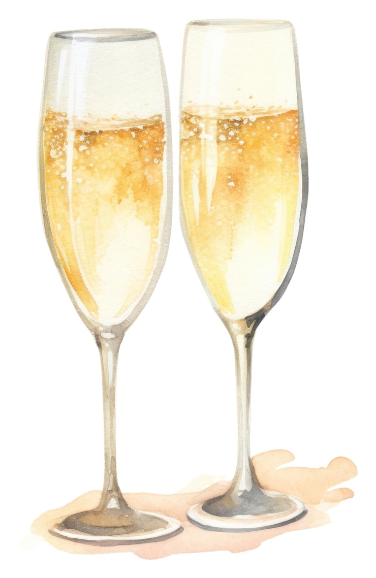 Foto png champagne glazen verfrissende drank