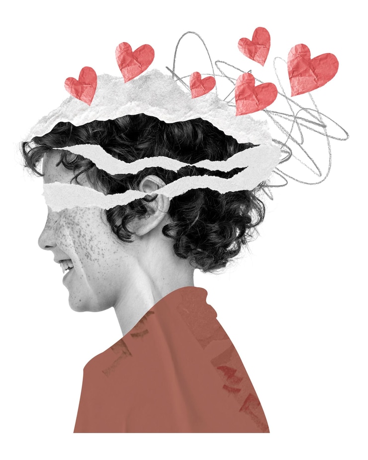 Photo png childrens mental health sticker mixed media transparent background