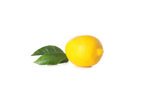 白い背景に分離された PNG 柑橘系の果物おいしいレモン