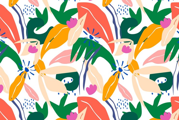 Photo png colorful leaf pattern background transparent design
