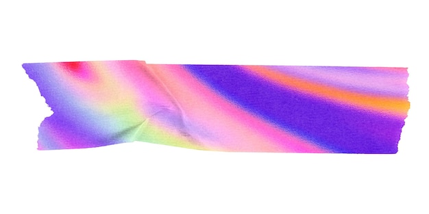 Png красочная наклейка на ленте washi прозрачный фон