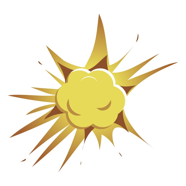 Png comic bang sticker doorzichtige achtergrond