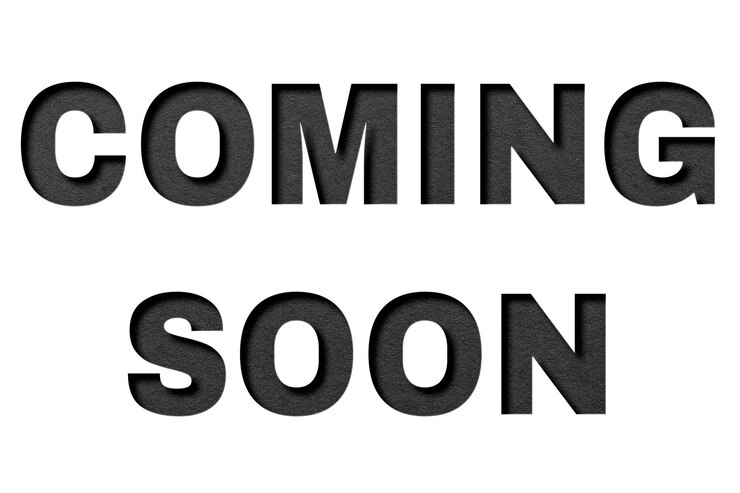 Photo png coming soon paper cutout lettering typography