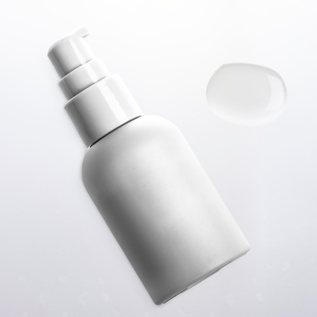 png cosmetic bottle mockup product packaging pump bottle for beauty and skincare