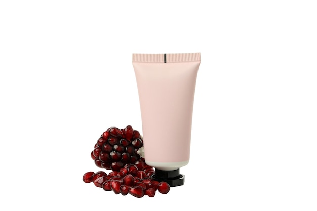 PNG-cosmetica met een granaatappel op een witte achtergrond