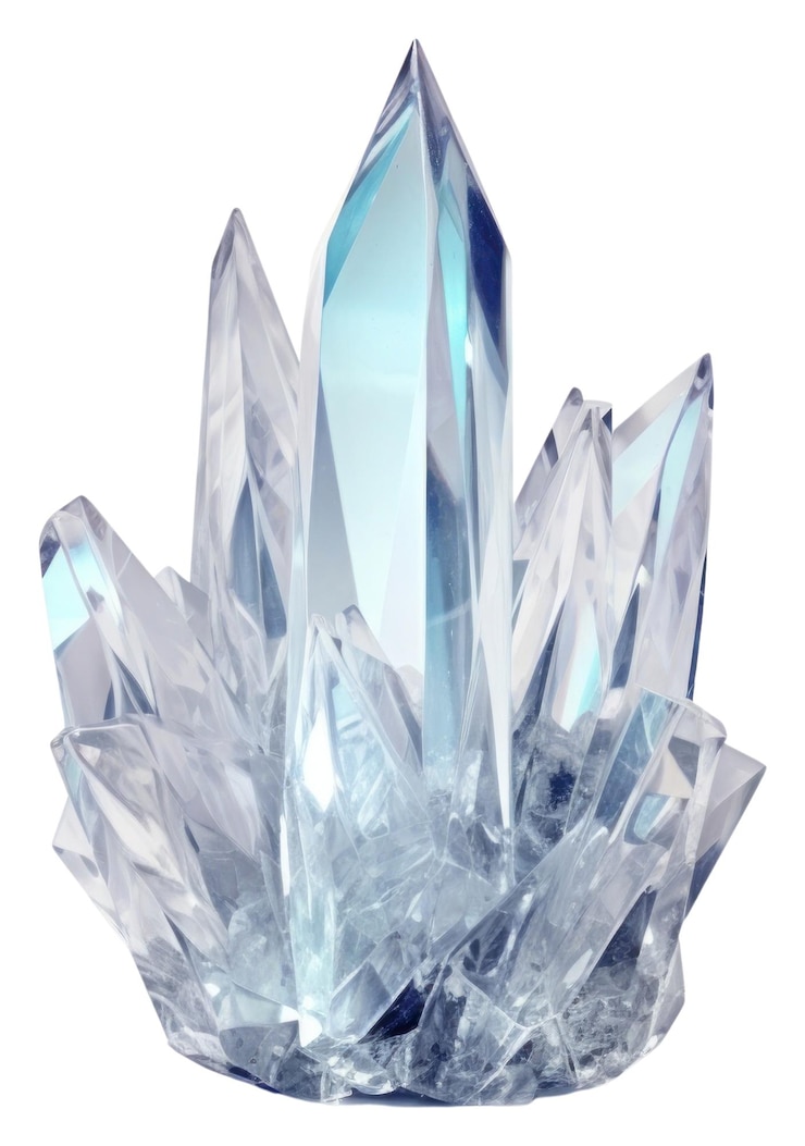 Photo png crystal mineral quartz white background