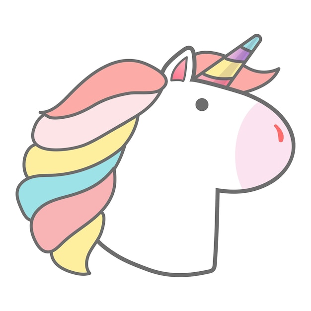 png cute pastel unicorn sticker transparent background