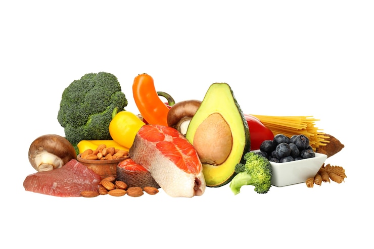 Фотография png различные продукты на белом фоне
