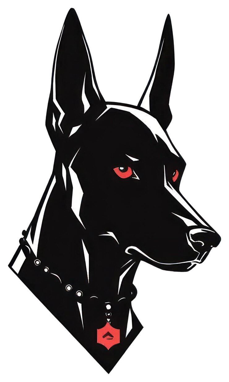 Photo png doberman pinscher dog dog accessories silhouette