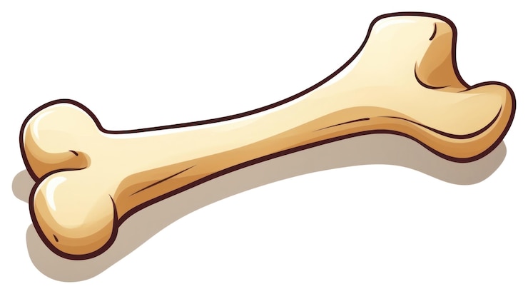 Photo png dog bone toy cartoon white background carnivora