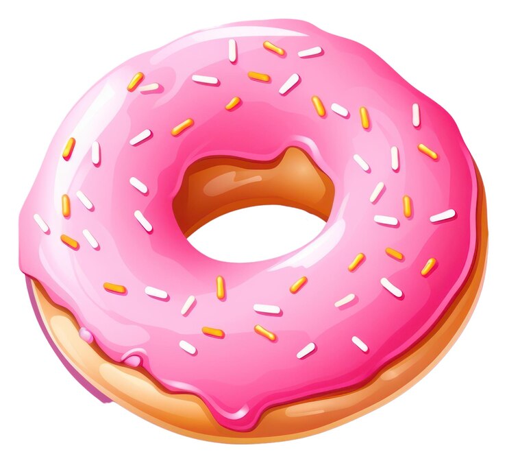 Foto png donut dessert icing voedsel doorzichtige achtergrond