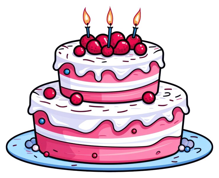 Foto png doodle kunst verjaardagstaart dessert room voedsel