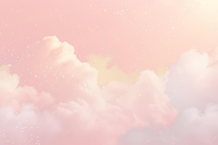 Photo png dreamy pink cloudscape illustration transparent background