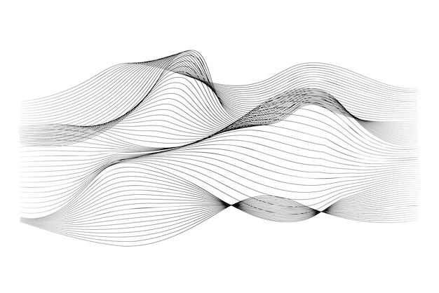 Png dynamische golven effect element transparante achtergrond